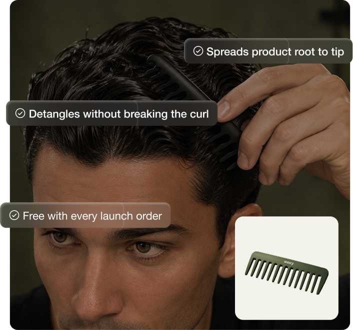 Why a comb, not a gimmick