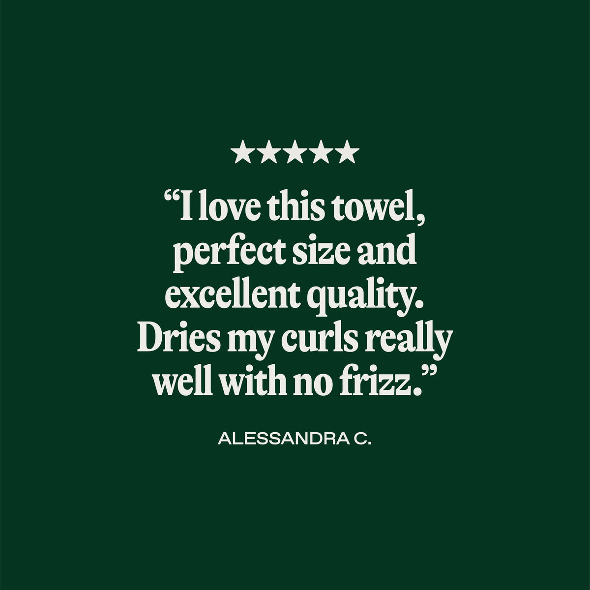 Anti-Frizz Towel